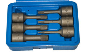 elnyalt/belső sérült csavar kitekerő dugókulcs készlet, 3/8", 6 darabos