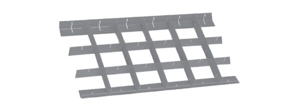 8889C2 keresztirányú fiókelválasztó szabványos, 588x367 mm fiókhoz BETA 8889C2/7