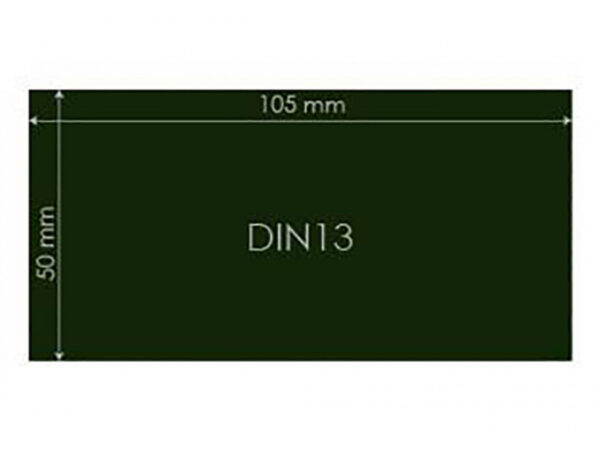 VÉDŐÜVEG DIN13 50X100MM
