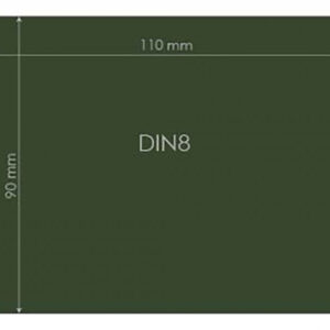 VÉDŐÜVEG DIN 8 90X110MM