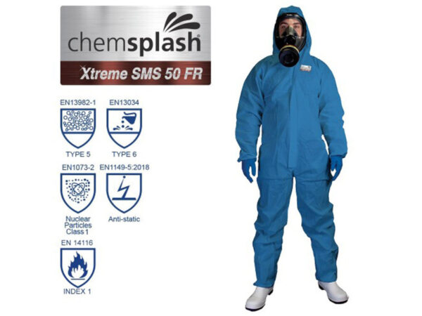 CHEMSPLASH XTREME SMS 50 LÁNGÁLLÓ OVERÁL 5/6