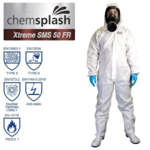 CHEMSPLASH XTREME SMS 50 LÁNGÁLLÓ OVERÁL 5/6