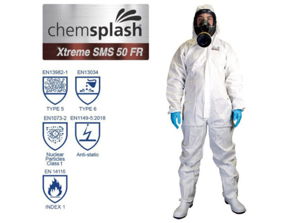 CHEMSPLASH XTREME SMS 50 LÁNGÁLLÓ OVERÁL 5/6