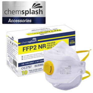 CHEMSPLASH FFP2 ÖSSZEHAJTHATÓ SZELEPES MASZK (10DB)
