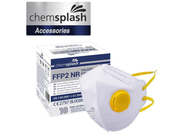CHEMSPLASH FFP2 ÖSSZEHAJTHATÓ SZELEPES MASZK (10DB)