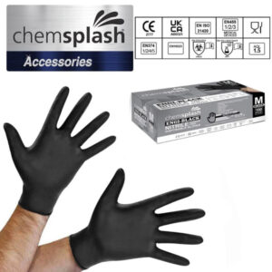 CHEMSPLASH EGYSZERHASZNÁLATOS PÚDERMENTES NITRIL KESZTYŰ (100DB)