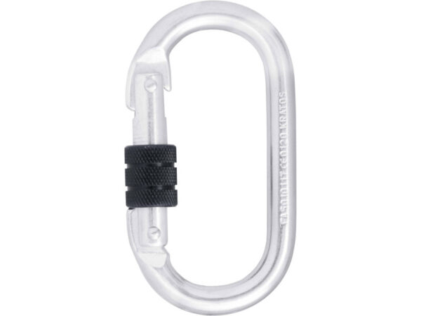 KRATOS CSAVAROSAN ZÁRHATÓ ACÉL KARABINER, 18MM NYITÓTÁVOLSÁGGAL