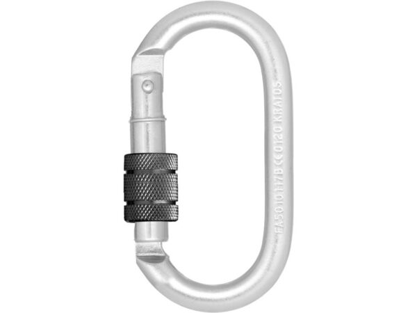 KRATOS CSAVAROSAN ZÁRHATÓ (KEYLOCK) ACÉL KARABINER, 15MM NYITÓTÁVOLSÁGGAL
