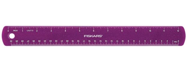 Gyerekvonalzó lila csillámokkal, (30 cm) megszűnő Fiskars