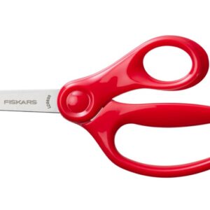 Tompa hegyű gyermekolló, 13 cm piros(kifutó) Fiskars