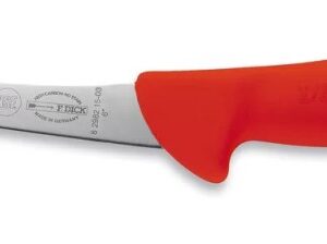 Dick ErgoGrip csontozókés (13 cm) félflexibilis, íves pengével Piros