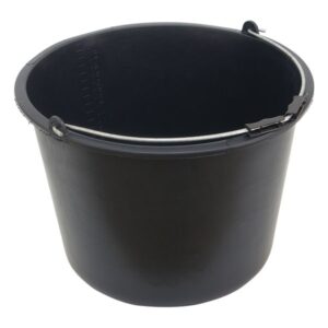 HABARCSOS VÖDÖR; 20 LITER, FEKETE, MŰANYAG