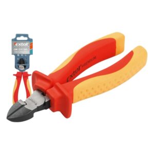 OLDALCSÍPŐ FOGÓ, 160MM, SZIGETELT, 1000V, VDE, DIN ISO 5749, CV, DUÁL PIROS/SÁRGA NYÉL, AKASZTÓS SZERSZÁMTARTÓ