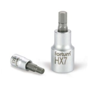 BITDUGÓFEJ, IMBUSZ, 1/2", 61CRV5/S2, MATTKRÓM; 6MM (HX6), 55MM FORTUM