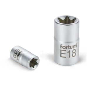 DUGÓFEJ, TORX, 1/2", 61CRV5 MATTKRÓM, 38MM HOSSZÚ; E12 FORTUM