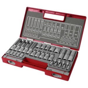 BITDUGÓFEJ ÉS DUGÓKULCS KLT. 1/4" ÉS 1/2", TORX, 32DB; 61CRV5 FORTUM