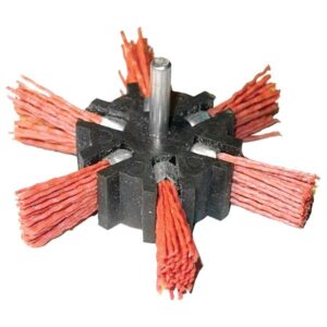 PVC CSISZOLÓ KÖRKEFE; 100MM, 6MM-ES CSAP, FÚRÓBA FOGHATÓ, MAX. 4500 FORD./PERC