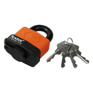 LAKAT, LAMINÁLT, VÍZÁLLÓ, 4DB KULCS; 40MM, KENGYELSZÁRÁTMÉRŐ:8/12MM