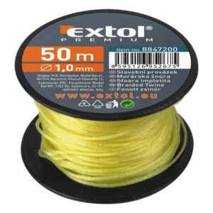 KŐMŰVES ZSINÓR, SODORT; PE, 1,7MM×50M, SÁRGA, ORSÓN