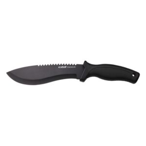 VADÁSZ- ÉS TÚRAKÉS, 2CR13 ROZSDAMENTES ACÉL PENGE, MŰANYAG NYÉL, NYLON TOK, TELJES/PENGE HOSSZ: 290MM/170MM