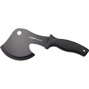 VADÁSZ- ÉS TÚRABALTA, 2CR13 ROZSDAMENTES ACÉL PENGE, MŰANYAG NYÉL, NYLON TOK, 270MM