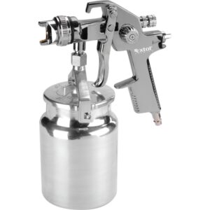 FESTÉKSZÓRÓ, ALSÓTARTÁLYOS, 1000ML, HVLP, FÚVÓKA: 1,4MM, MAX. 410 L/MIN, 3 BAR, 1/4" TÖMLŐCSATLAKOZÓ, 0,7KG
