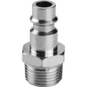 GYORSCSATLAKOZÓ-DUGÓ, KÜLSŐ MENETTEL, G-1/2", NIKKELEZETT RÉZ, BLISZTEREN