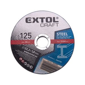 VÁGÓKORONG ACÉLHOZ; 125×1,0×22,2MM, MAX. 12.200 FORD/PERC, (DARABÁRAS, DE CSAK ÖTÖSÉVEL RENDELHETŐ)