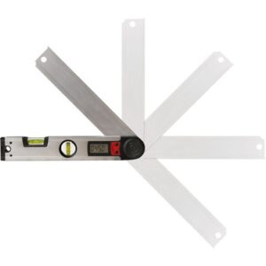 VÍZMÉRTÉK, DIGITÁLIS SZÖGMÉRŐVEL,  305MM, 2 LIBELLA, ±0,5MM/1M, ILLETVE 0-225°, ±0,3°,  LCD KIJELZŐ