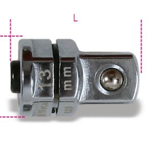 123Q3/8 Adapter gyorscsatlakozóval 3/8" 13 mm-es racsniskulcshoz 13 BETA 123Q 3/8