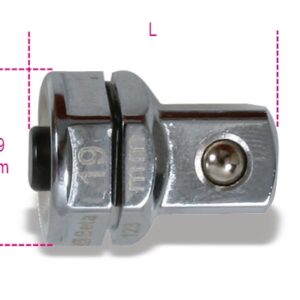 123Q1/2 Adapter gyorscsatlakozóval 1/2" 19 mm-es racsniskulcshoz 19 BETA 123Q 1/2