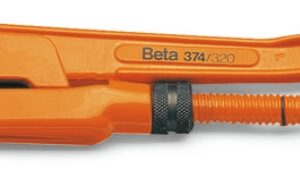 374 320 Svéd csőfogó, 45°-os keskeny pofa BETA 374/320" (1")