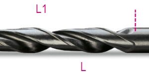 410A 14,00 Rövid nagyméretű csigafúró 13 mm-es hengeres szárral, HSS, hengerelt, barnított BETA 410A/14,00