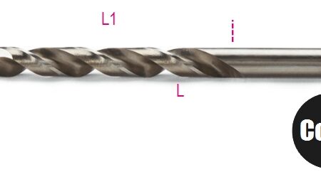 415 12,75 Rövid csigafúró, HSS-CO 8%, köszörült BETA 415/12,75