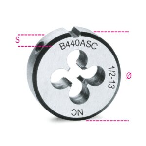440ASC ½ Menetmetsző, UNC menet, krómacélból BETA 440ASC/1/2