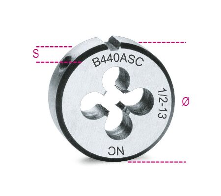 440ASC ½ Menetmetsző, UNC menet, krómacélból BETA 440ASC/1/2