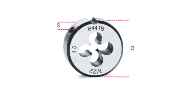 441B 20X150 Menetmetsző, metrikus finom menet, krómacélból BETA 441B/20X1,5
