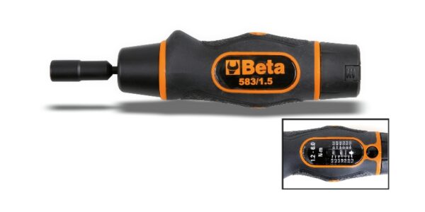 583/6 Önkioldó nyomatékcsavarhúzó Jobb Pontosság: ±6% BETA 583/6