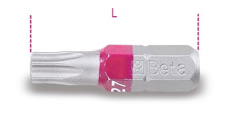 860RTX 30 Színes csavarhúzóbetét Tamper Resistant Torx®-csavarokhoz BETA 860RTX/30