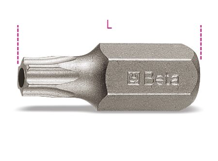 867RTX 25 Csavarhúzóbetétek Tamper Resistant Torx(R)-csavarhoz BETA 867RTX/25