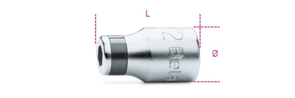 895/5 Betéttartók 861 - 862 - 866 betétekhez 1/4", 3/8" és 1/2" BETA 895/5