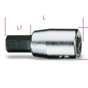 900ME 7 1/4"-os imbusz-dugókulcs, krómozott, barnított hegy BETA 900ME/7