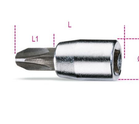 900PH 4 Csavarhúzó-dugókulcs Phillips®-csavarokhoz, krómozott, barnított hegy BETA 900PH/4
