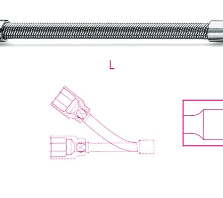 900FL 150 1/4"-os flexibilis toldó, krómozott BETA 900FL