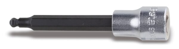 910BP hatlapfejű külső dugókulcs gömbölyű véggel 3/8" belső négyszöggel krómozott - barnított betétek BETA 910BP/4L