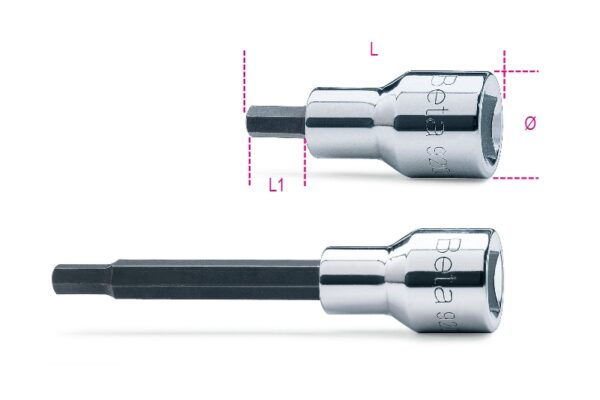 920PE 4 1/2"-os imbusz-dugókulcs, krómozott, barnított hegy BETA 920PE/4