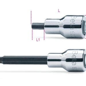 920PE 17 1/2"-os imbusz-dugókulcs, krómozott, barnított hegy BETA 920PE/17