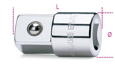 920/16 Bővítő közbetét 1/2" és 3/4" BETA 920/16