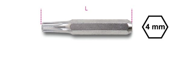 1256TX 5 Csavarhúzóbetét 4 mm Torx®-csavarokhoz BETA 1256TX/5
