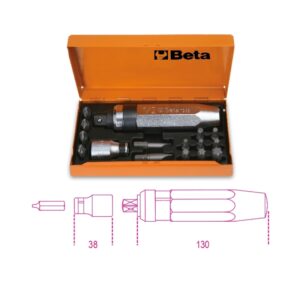 1295/C14 Ütvecsavarhúzó készlet 14 betéttel és betéttartóval BETA 1295/C14
